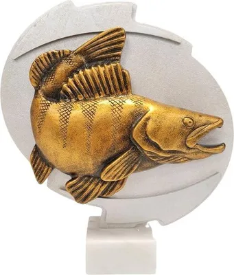 Productafbeelding van Luxe 3D Reliëf Snoekbaars Trofee 32 cm