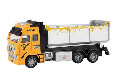 Produktbild von KIPPLASTWAGEN 19cm mit Rückzug 1:38 Kipplaster Lastwagen Modellauto Modell Auto Spielzeugauto 82