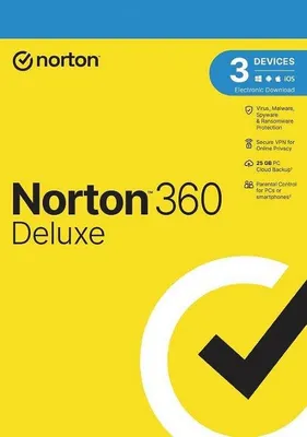 Immagine prodotto di Norton NORTON 360 DELUXE | ESD | Multiple layers of protection for device and online privacy | 3 year(s) | License quantity 1 user(s) | 3 device
