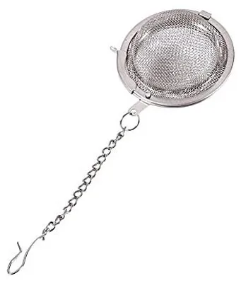 Tee-Ei aus Edelstahl, 4,5 cm, silber, für losen Tee