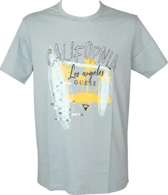 Produktbild von GUESS Herren-T-Shirt mit kurzen Ärmeln und Rundhalsausschnitt mit Aufdruck aus reiner Baumwolle, Artikel X4YI08KAK91, US XL - MEX/ES EG - UK 42 - EUR 52 - IT XL -CAN TG, Cotone 100%