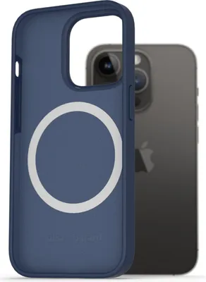 Image de AlzaGuard Silicone Case Compatible avec Magsafe pour iPhone 14 Pro bleu