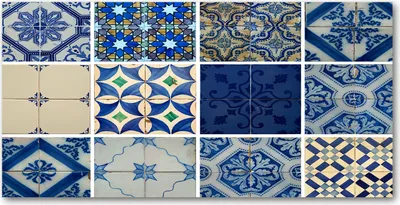 Produktbild von Tulup Glas-Bild -140x70- Wandkunst Dekorative Wand für Küche & Wohnzimmer - Kunst: modern & klassisch - Fliesen - Blau