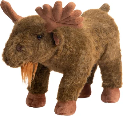 Produktbild von Elch Plüsch Tier, realistisch, 30 cm, Kuscheltier für Kinder, Dekoration für Zuhause