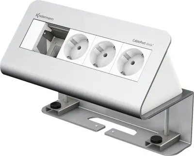 Image de Kindermann CablePort desk² 4-fold - boîtier de prises de courant