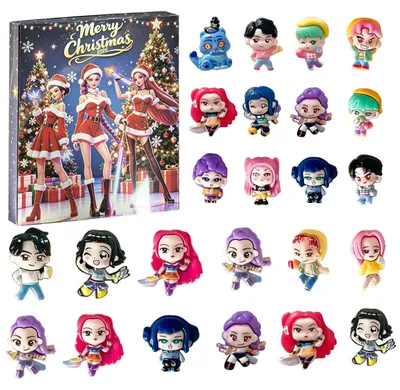 Obrázok produktu pre Adventný kalendár Demon Hunters Odpočítavanie 24 Vianoce Figúrky Hračiek