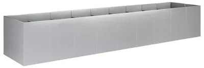 Zdjęcie produktu dla vidaXL Doniczka ogrodowa, srebrna, 360 x 80 x 60 cm, stal ocynkowana