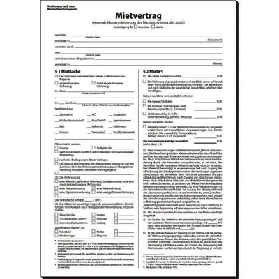 Produktbild von SIGEL MV469 Mietvertrag, ehemals Mustermietvertrag, A4, 6 seitig