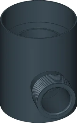 Produktbild von Dachrinne Halbrund 100mm Einzelteile | Regensammler Regendieb Anthrazit | Kunststoff PVC Fallrohr DN60 | Gartenhaus Carport Terasse