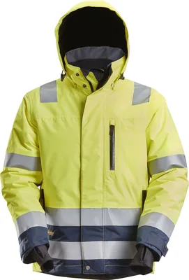 Produktbild von Snickers Workwear AllroundWork HV WP 37.5 isolierte Arbeitsjacke Hi-Vis Gelb/Navy-XL