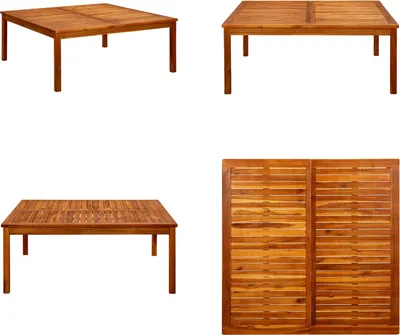 Immagine prodotto di vidaXL Tavolino da giardino 110x110x45 cm in legno massiccio di acacia - Tavolino - Tavolini - Tavolino in legno - Tavolini in legno
