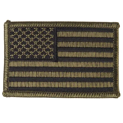 Produktbild von Armabzeichen Flagge USA oliv, zum Aufnähen, in Armeequalität für US-Streitkräfte