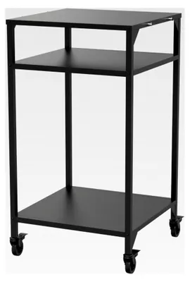 Produktbild von Hoher Küchentisch für den Außenbereich, z. B. für einen Pizzaofen | T60 cm, H110 cm, offen, schwarz