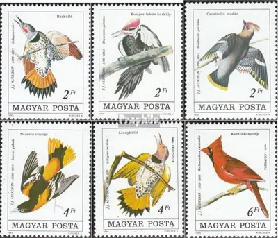Produktbild von Briefmarken Ungarn 1985 Mi 3760A-3765A (kompl.Ausg.) postfrisch John James Audubon