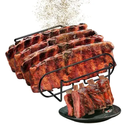 Productafbeelding van Ribhouder van Koolstofstaal voor Grillen en Bakken