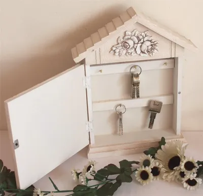 Produktbild von 13 Schlüsselbox Fritz Natur Antik Holz Vintage