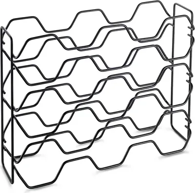 Zdjęcie produktu dla Metaltex Wijnrek Hexagon voor 15 Flessen 43x12x34 Zwart