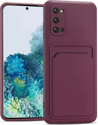 Immagine prodotto di Custodia per cellulare per Samsung Galaxy S20 cover protettiva in silicone con slot per schede Slim Wallet Case, Lampone