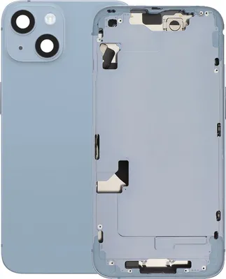 Image de Clappio, coque complète pour iPhone 14 avec verre arrière et lentilles d'appareil photo, bleu