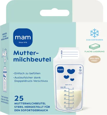 Produktbild von Muttermilchbeutel 180 ml 25 Stck