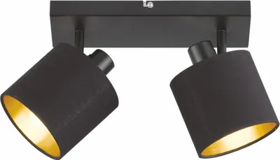 Produktbild von hoftronic LED Deckenleuchte 2-flammig schwenkbar E14 IP20 Schwarz