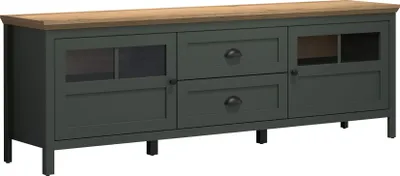 Zdjęcie produktu dla trendteam Stanton TV lowboard jodła zielona/dąb ewo, szer./wys./gł. ok. 184/64/45 cm