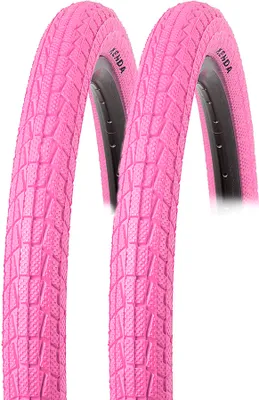 Produktbild von 2 Stück Kenda 20 Zoll K-907 Krackpot BMX Reifen Fahrradreifen ROSA 20x1.95 Freestyle