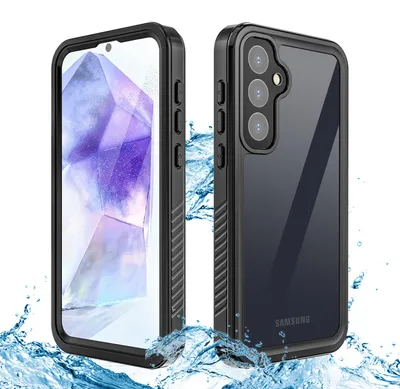 Obrázok produktu pre Vodotesné puzdro na mobilný telefón Samsung Galaxy A55 s 360° krytím celého tela, čierne