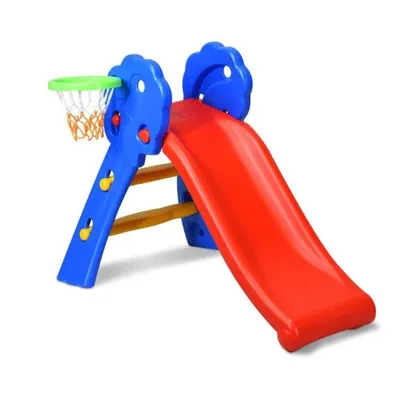 Produktbild von Rutsche Kinderrutsche Klappbar Kinder Rutsche mit Basketballkorb