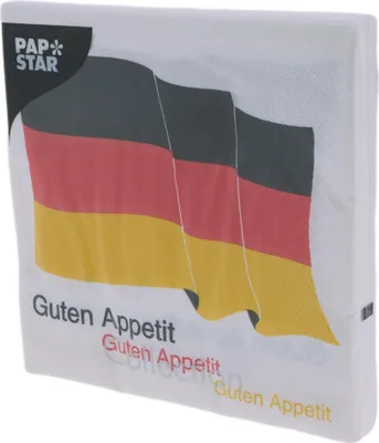 Produktbild von 20 x Servietten Deutschland 33 x 33 cm