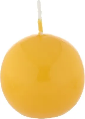 Produktbild von Kugelkerzen Mais, Ø 70 mm, 12 Stück, dt. Kerzen in RAL Kerzenqualität, Kein rußen und tropfen