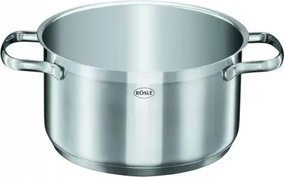 Produktbild von RÖSLE ELEGANCE Topf-Set 5-tlg., Edelstahl 18/10, mit Glasdeckel und Innenskalierung, spülmaschinen- und induktionsgeeignet