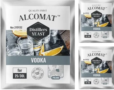 Produktbild von Vodka Distillers Yeast ALCOMAT Alkohol Yeast |Gärhefe | Hefe | Brennhefe | Rum, 3 Stück