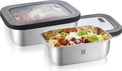 Produktbild von Frischhaltedosen-Set PROVIDO, 2-teilig, rechteckig