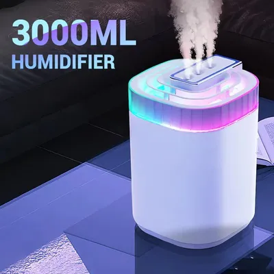 Image de Aroma Diffuser Mini Humidificateur, USB Humidificateur à ultrasons avec réservoir d'eau de 3000ml