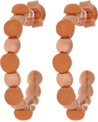 Produktbild von CB150519D08 Steckcreolen mit Peach Mondstein ca. 3 ct. rosèvergoldet XEN