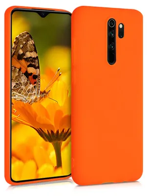 Produktbild von kwmobile Handyhülle für Xiaomi Redmi Note 8 Pro Hülle - TPU Case - Kabelloses Laden - Schutzhülle Cover in Neon Orange
