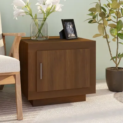 Produktbild von "Rabatt" Couchtisch modern - Wohnzimmertisch - Einfache Montage - Braun Eichen-Optik 51x50x45 cm Holzwerkstoff - Kaffeetisch CC21444