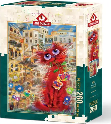Image de ART PUZZLE Puzzle chat rouge 260 pièces
