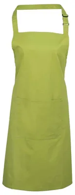Image de Premier - Tablier à bavette « Colours Collection » pour hommes/femmes, unisexe, poche LT5855 (taille unique) (citron vert)