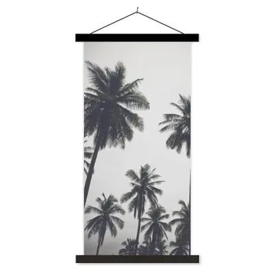 Produktbild von MuchoWow® Textilposter Palme - Tropisch - Natur 90x180 cm mit schwarzem Rahmen - Dekoration Wohnzimmer