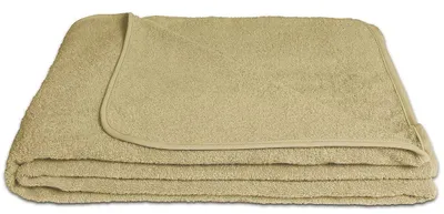 Produktbild von KiGATEX Frottee-Decke 150x200 cm – 100 % Baumwolle, Sommerdecke & Tagesdecke – OEKO-TEX , waschbar, weich & atmungsaktiv – Farbe: Sahara