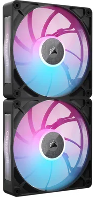 Produktbild von Corsair iCUE LINK RX140 MAX RGB, Ventilator, 14 cm, 300 RPM, 1600 RPM, Schwarz