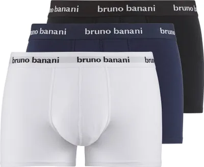 Produktbild von bruno banani - Easy Life - Hipster Short/Pant - 3er Pack (S Schwarz/Marine/Weiß)