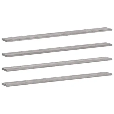 Produktbild von vidaXL Wandregale 4 Stk. Grau Sonoma 100x10x1,5 cm Holzwerkstoff