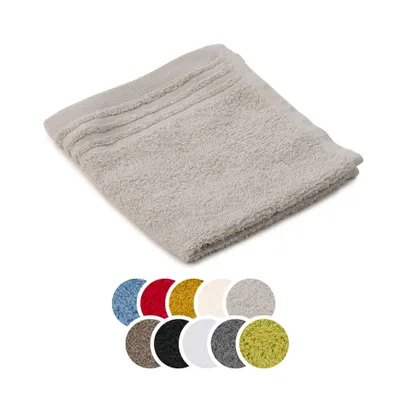Produktbild von liebling Seiftuch Baumwolle, Serie Frankfurt, 400 gr. / m², 30 x 30 cm, 60 Grad, mit hochw. Borte, saugstark, silber