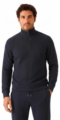 Produktbild von BOSS Herren-Sweatshirt mit hohem Kragen und Reißverschluss 50545597