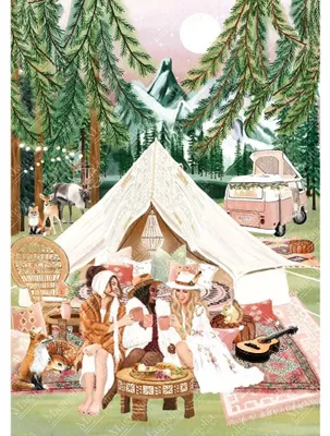 Produktbild von Magnolia Puzzle Camping - 1000 Teile Legespiel Multicolor