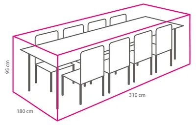 Produktbild von Gartenmöbel-Set Schutzhülle 310x180x95 cm