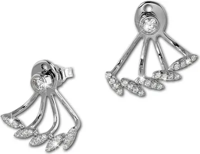 Produktbild von SilberDream Damen Ohrringe Ear Cuff Zirkonia weiß Ohrstecker 925 Silber D2GSO438W